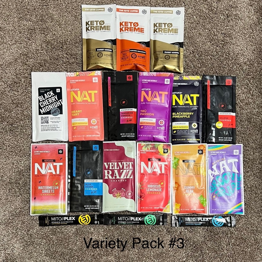 Pruvit Ketones Variety Pack #3                       PRE-BLACK FRIDAY DEAL